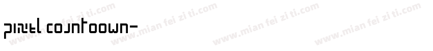 PIXEL coUnToOWN字体转换